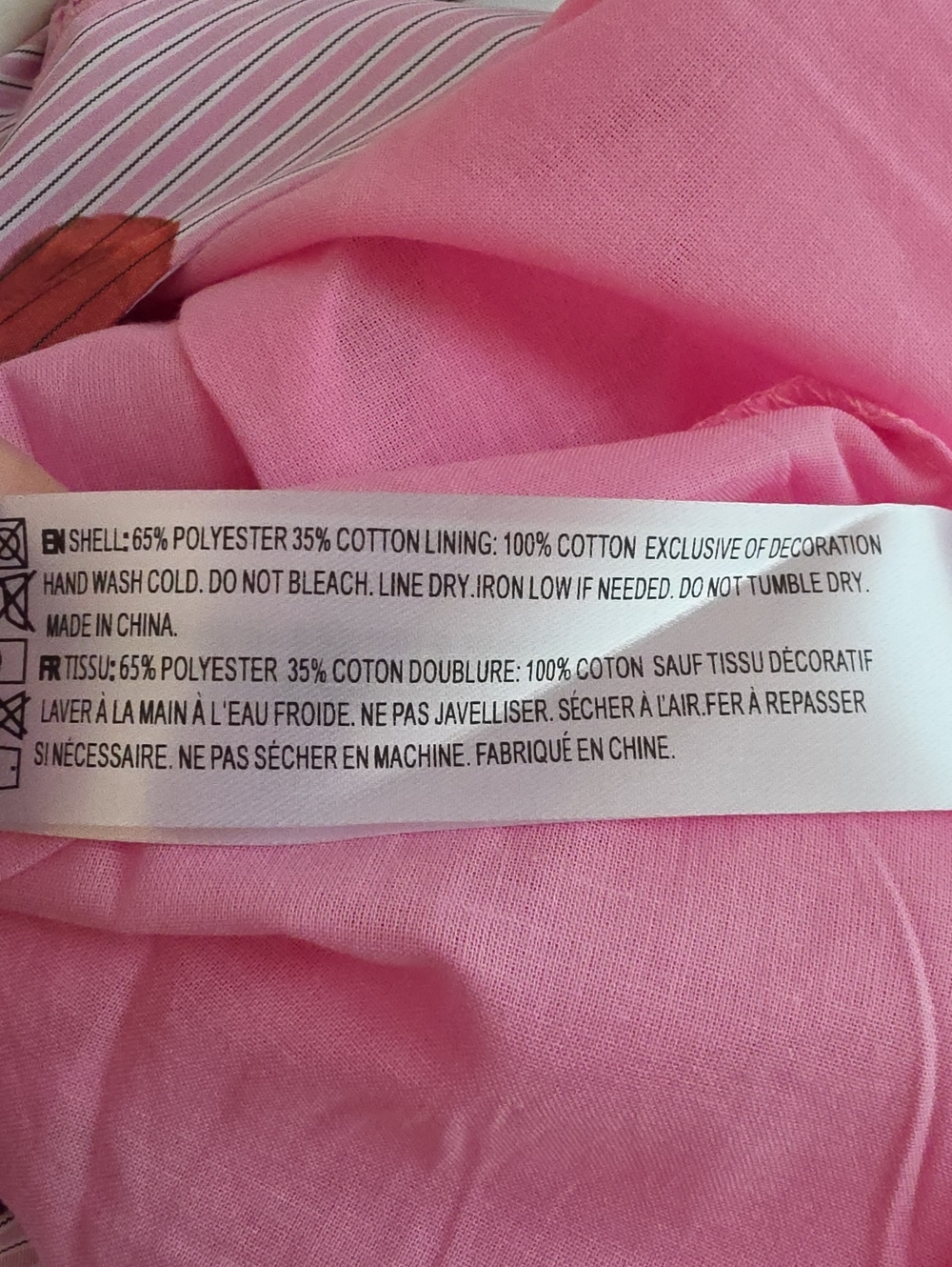 NWT En Saison Fruit Medley Stripe Midi Skirt Pink Size Extra Small - Picture 12 of 12